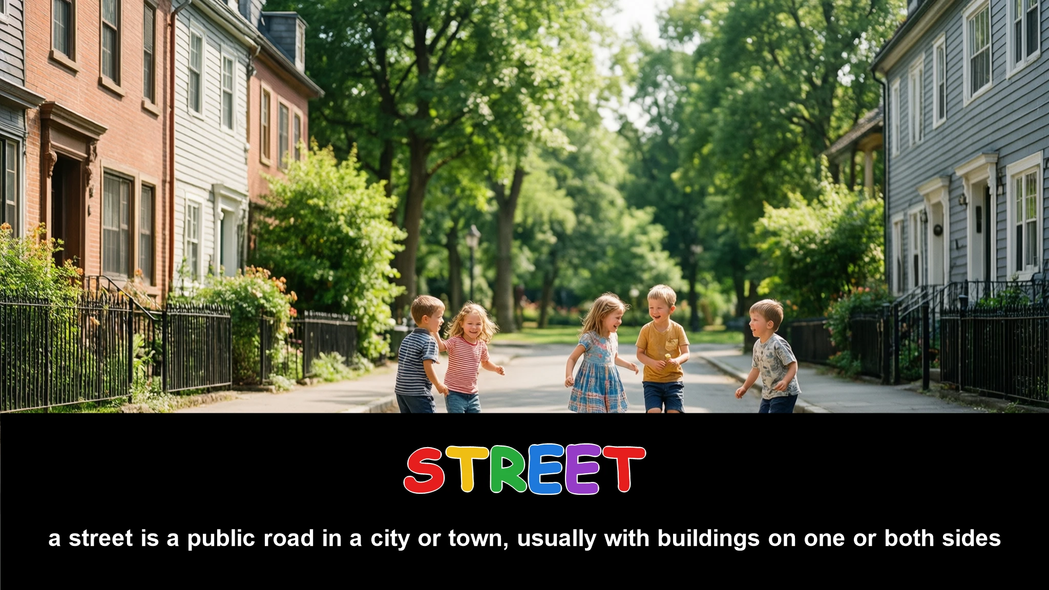 English Illustration for street